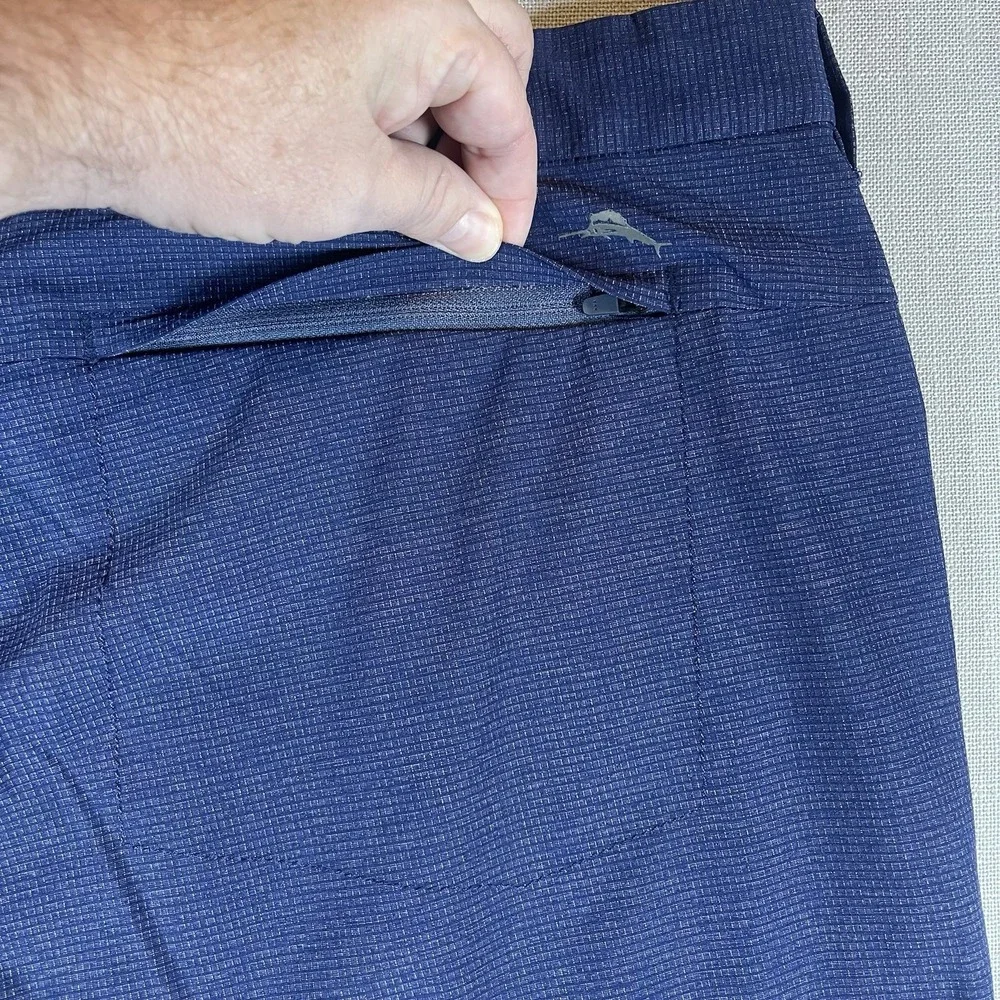 Tommy Bahama Pants Mens 44x30 Blue Bahama Coast Island Zone 5 Pocket Golf - Picture 10 of 15